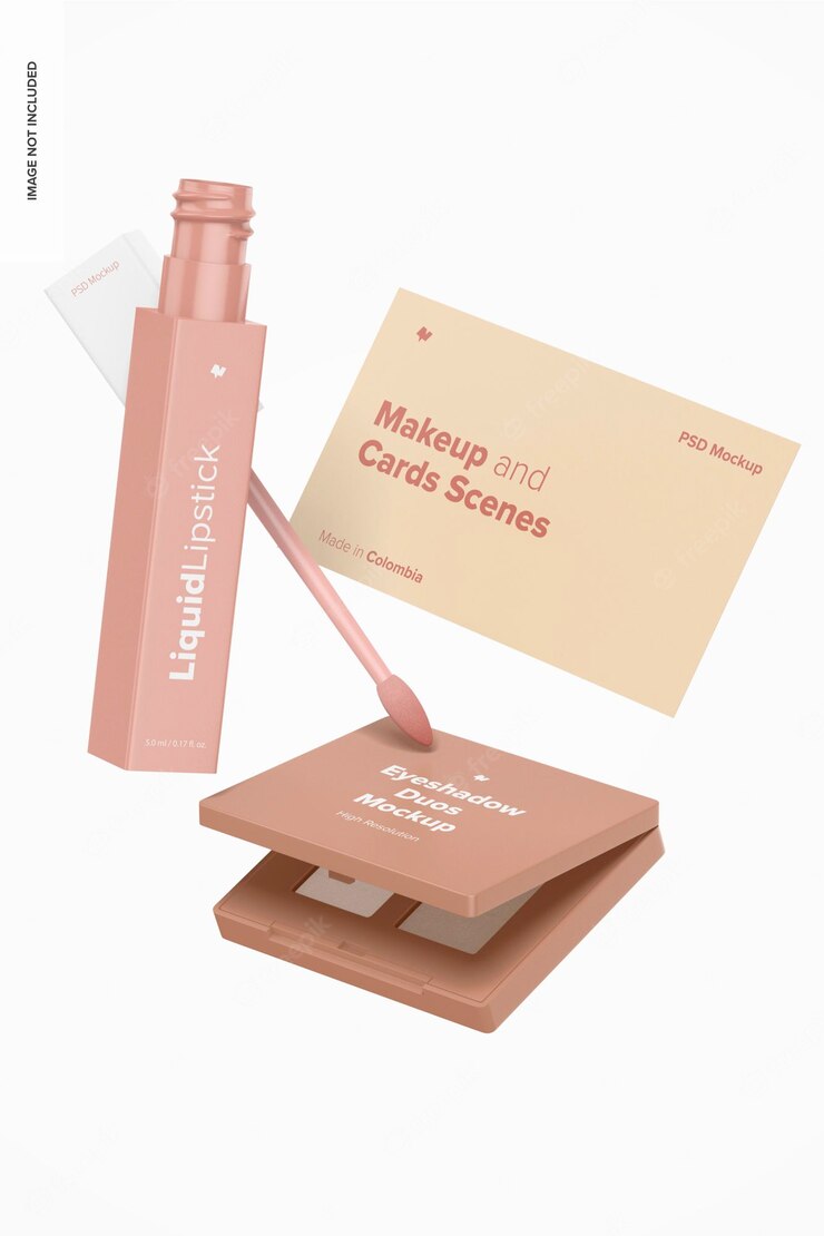 Makeup Card Scenes Mockup Floating 1332 9833