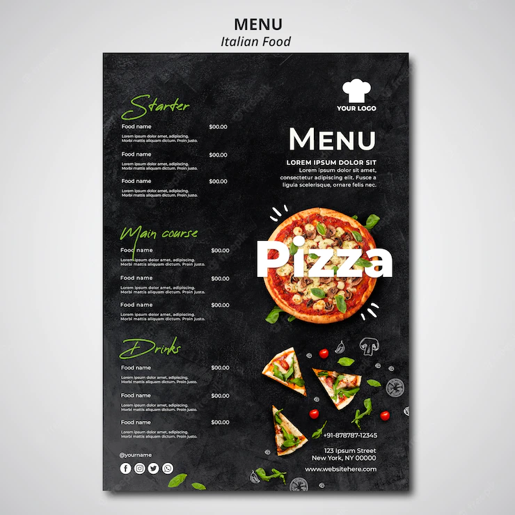 Menu Traditional Italian Food Restaurant 23 2148526089