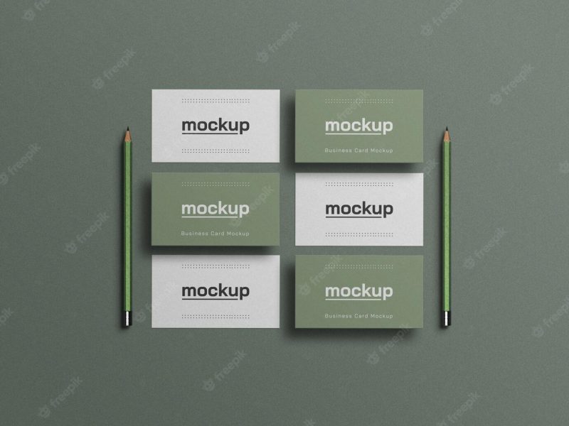 Minimal business card mockup Free Psd