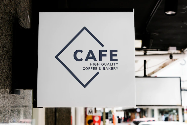 Minimal Coffee Shop Sign Mockup 53876 81697