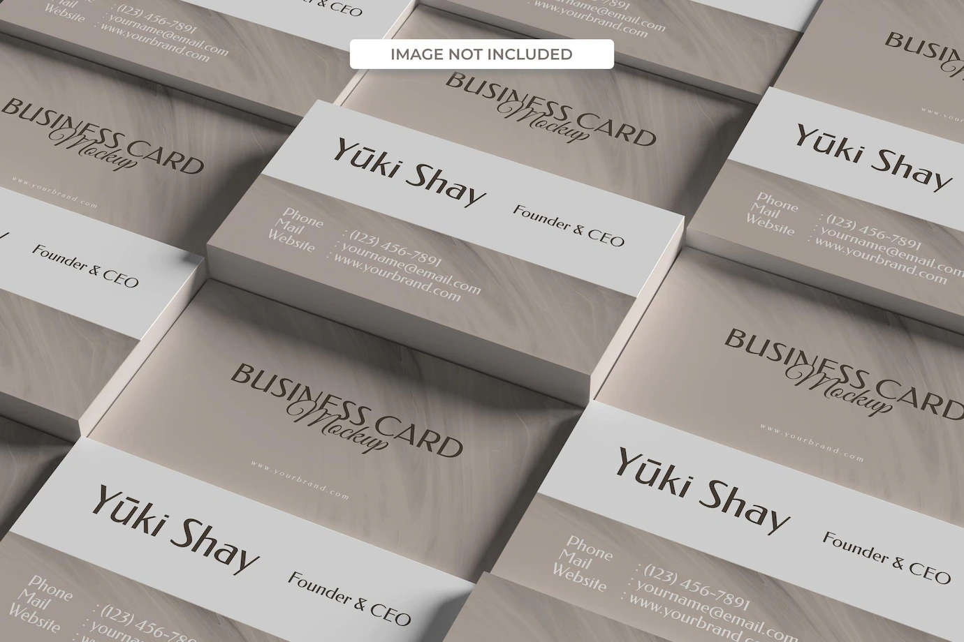 Minimalist Visiting Business Card Mockup 165789 331