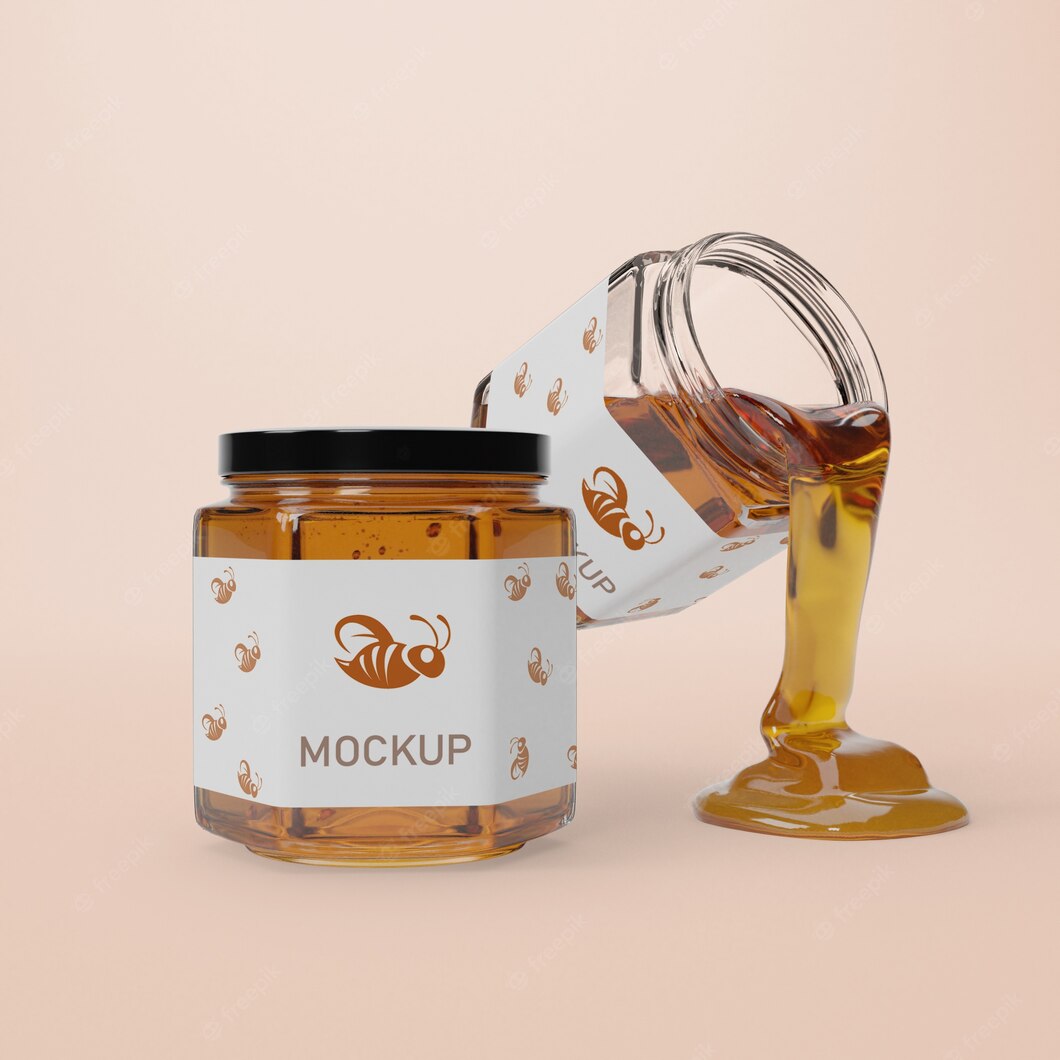 Mock Up Jars With Honey 23 2148523804