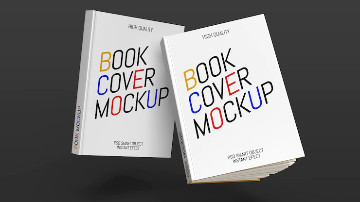 Mockup Two Books Dark Gray Background 125540 1473