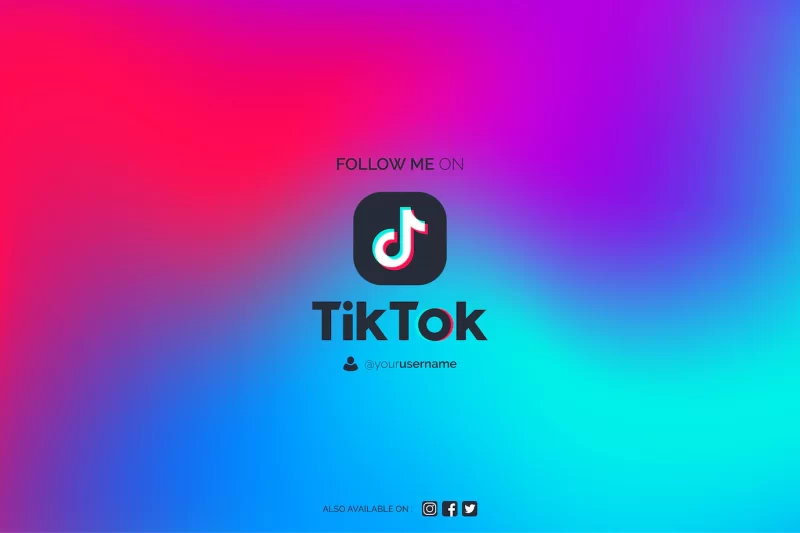 Modern abstract tiktok background Free Vector