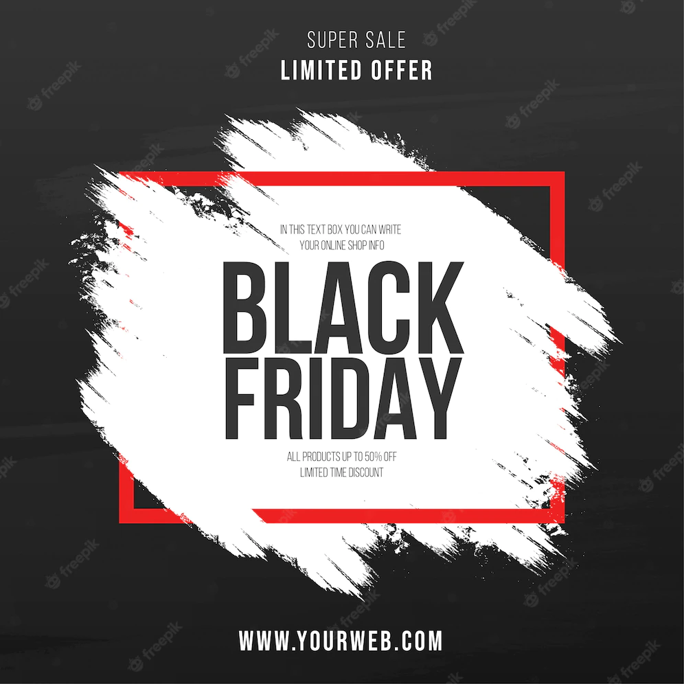 Modern Black Friday Brush Stroke Background 1361 1801