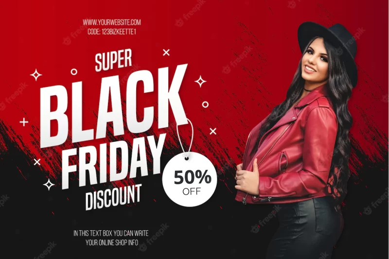 Modern black Friday sale background template Free Vector