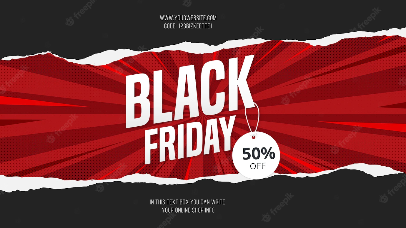 Modern Black Friday Sale With Papercut Banner Background 1361 2825