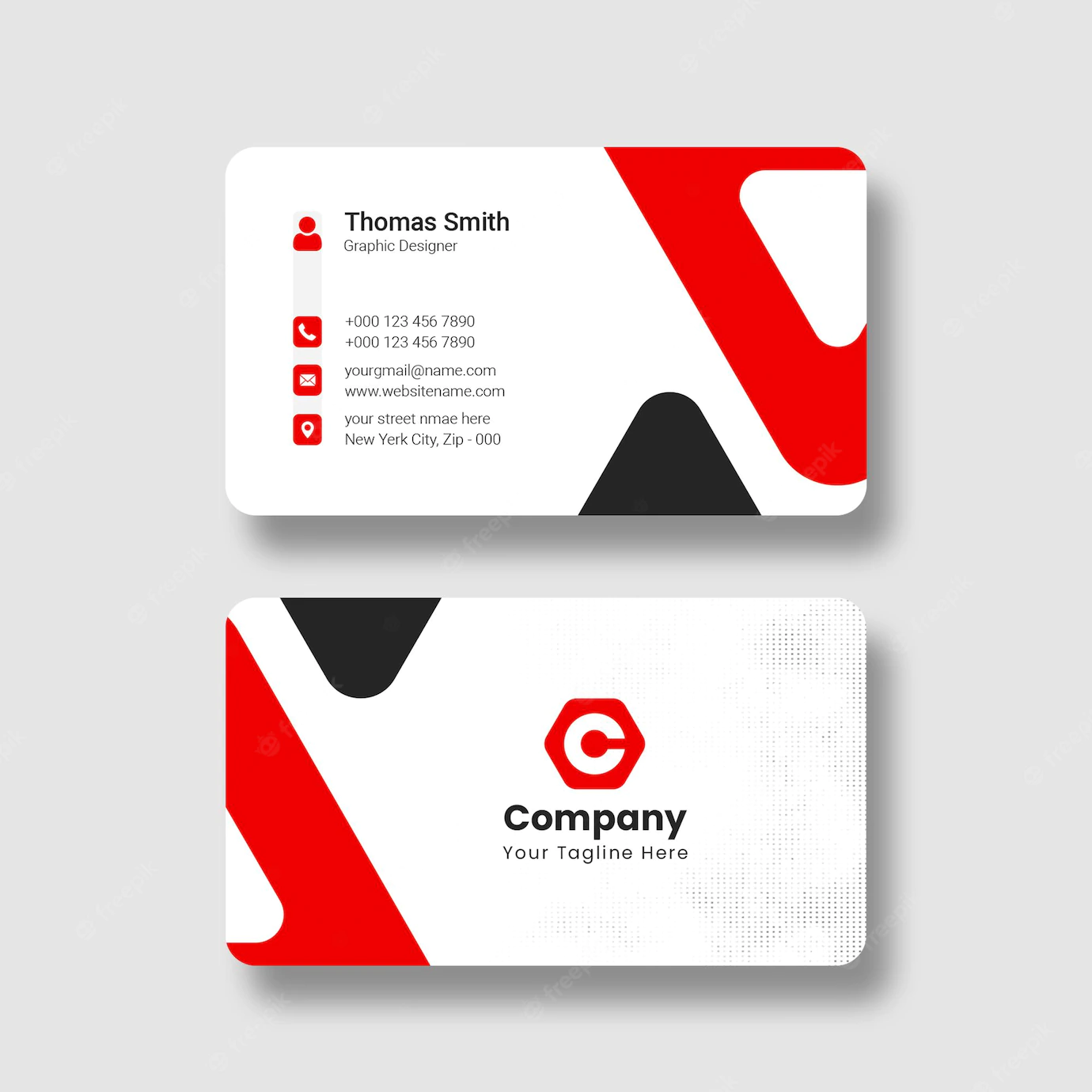 Modern Clean Professional Business Card Template 501970 93