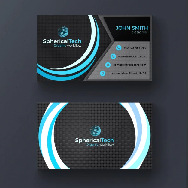 Modern Spherical Business Card 1051 1223