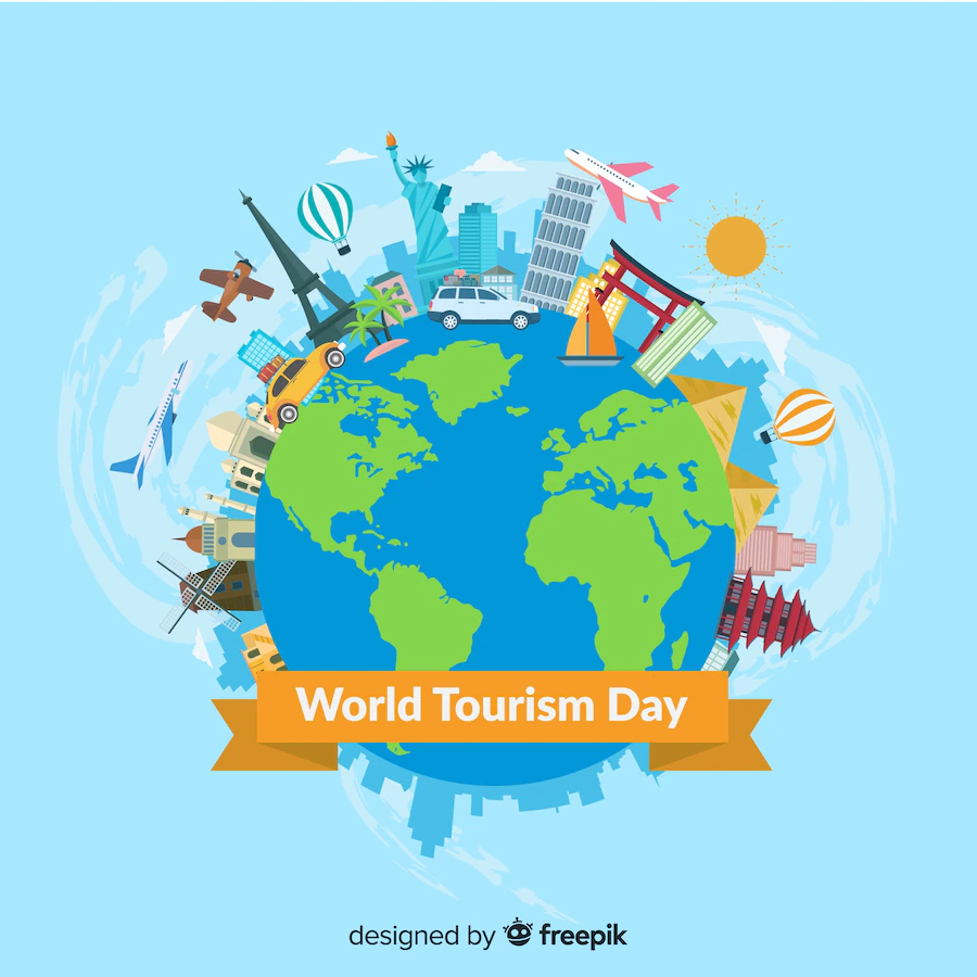 Modern World Tourism Day Composition With Flat Design 23 2147892970