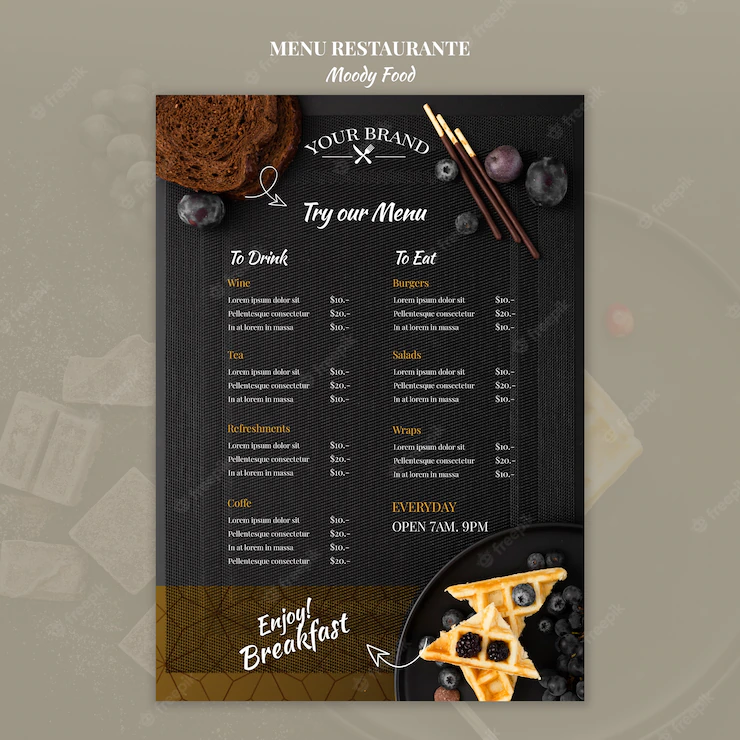 Moody Food Restaurant Menu Concept Mock Up 23 2148410542