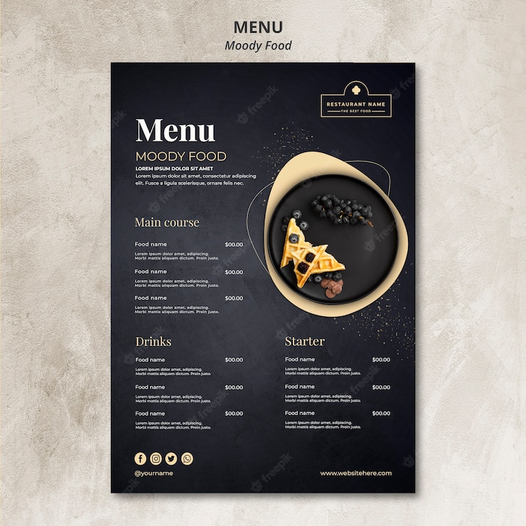 Moody Food Restaurant Menu Concept 23 2148424791