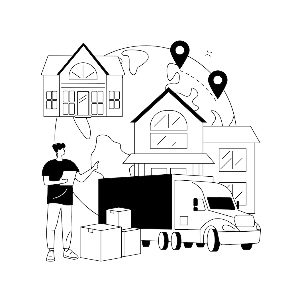 Moving House Services Abstract Concept Vector Illustration Doortodoor Removals Movers Service Packing Service Relocation Real Estate Shipping Container Family Home Abstract Metaphor 335657 6138