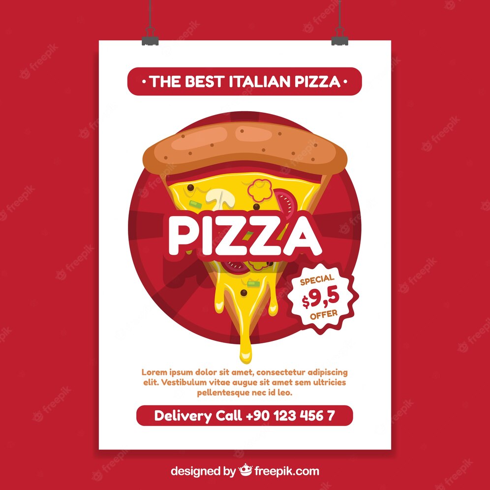 Offer Poster With Pizza 23 2147641979