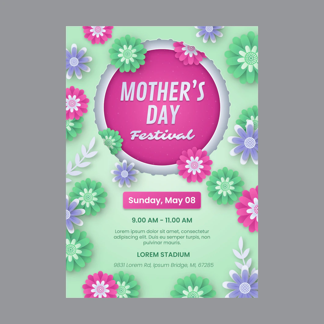 Paper Style Mothers Day Vertical Flyer Template 23 2149381466