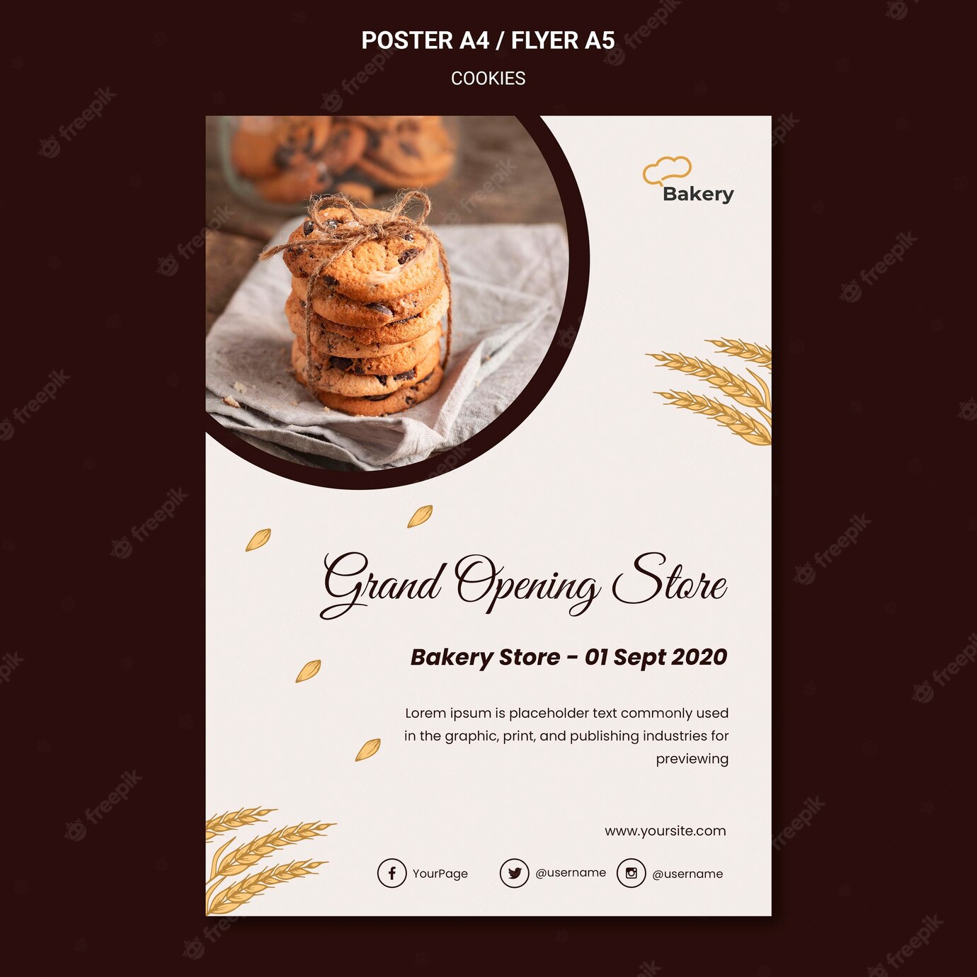 Poster Cookies Store Template 23 2148680409