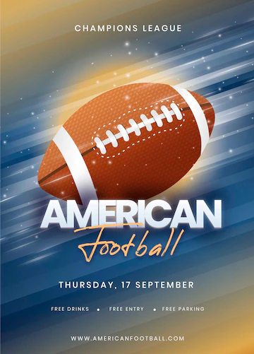 Poster Template American Football Event 23 2148439817