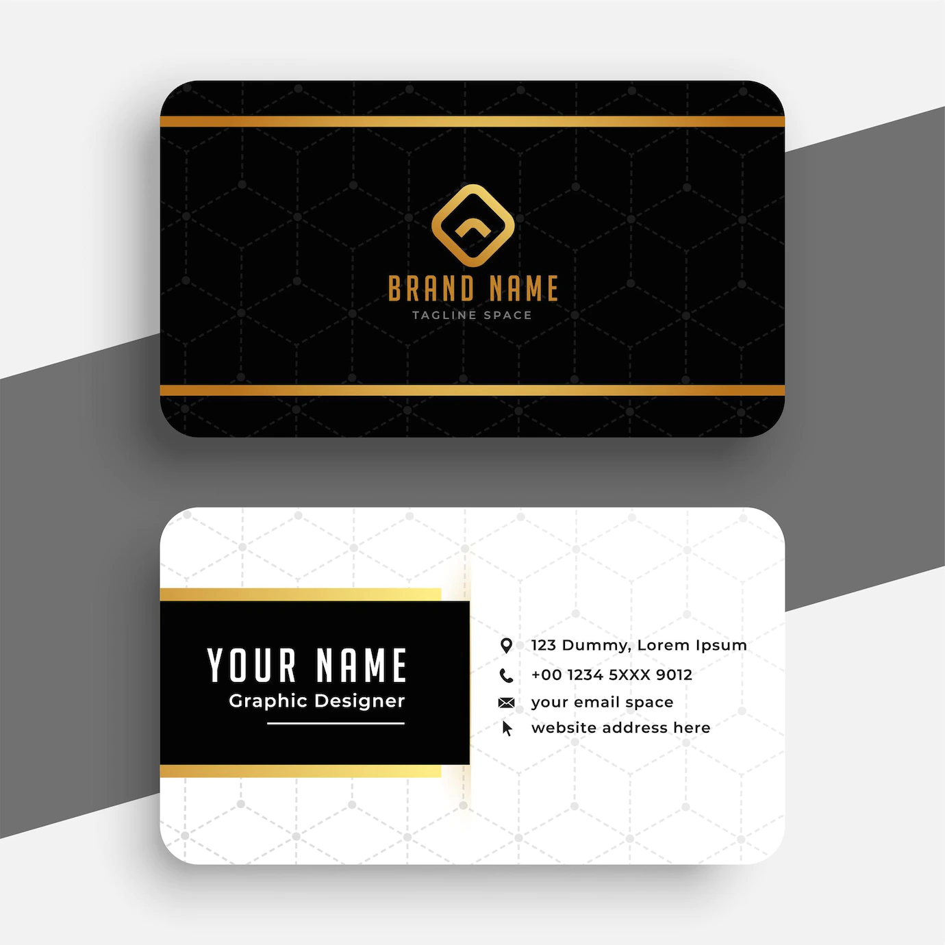 Premium Line Business Card Design Template 1017 36722