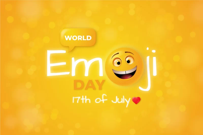 Realistic 3d world emoji day illustration Free Vector