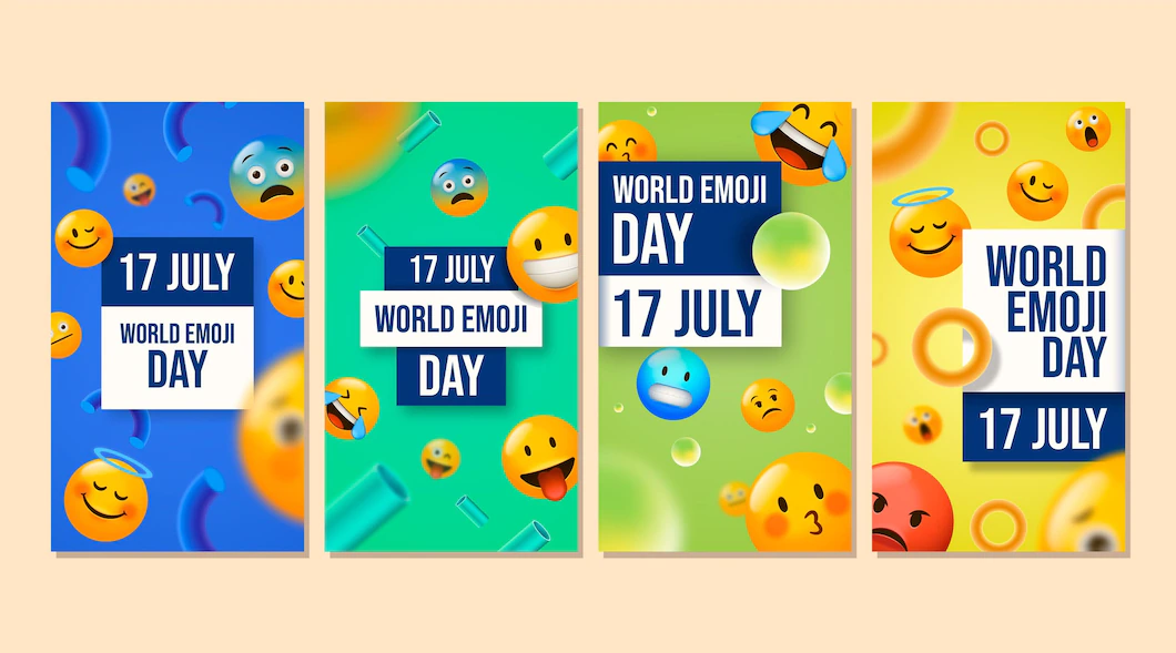 Realistic 3d World Emoji Day Instagram Story Collection 52683 63720