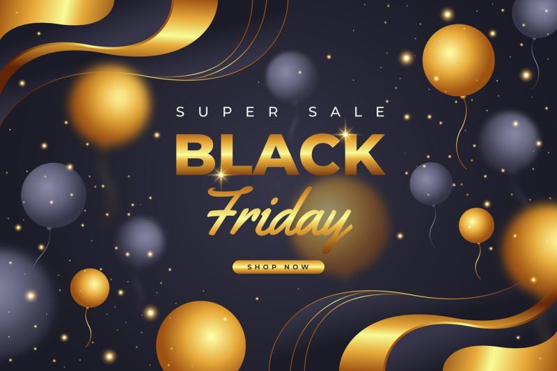 Realistic black Friday background Free Vector