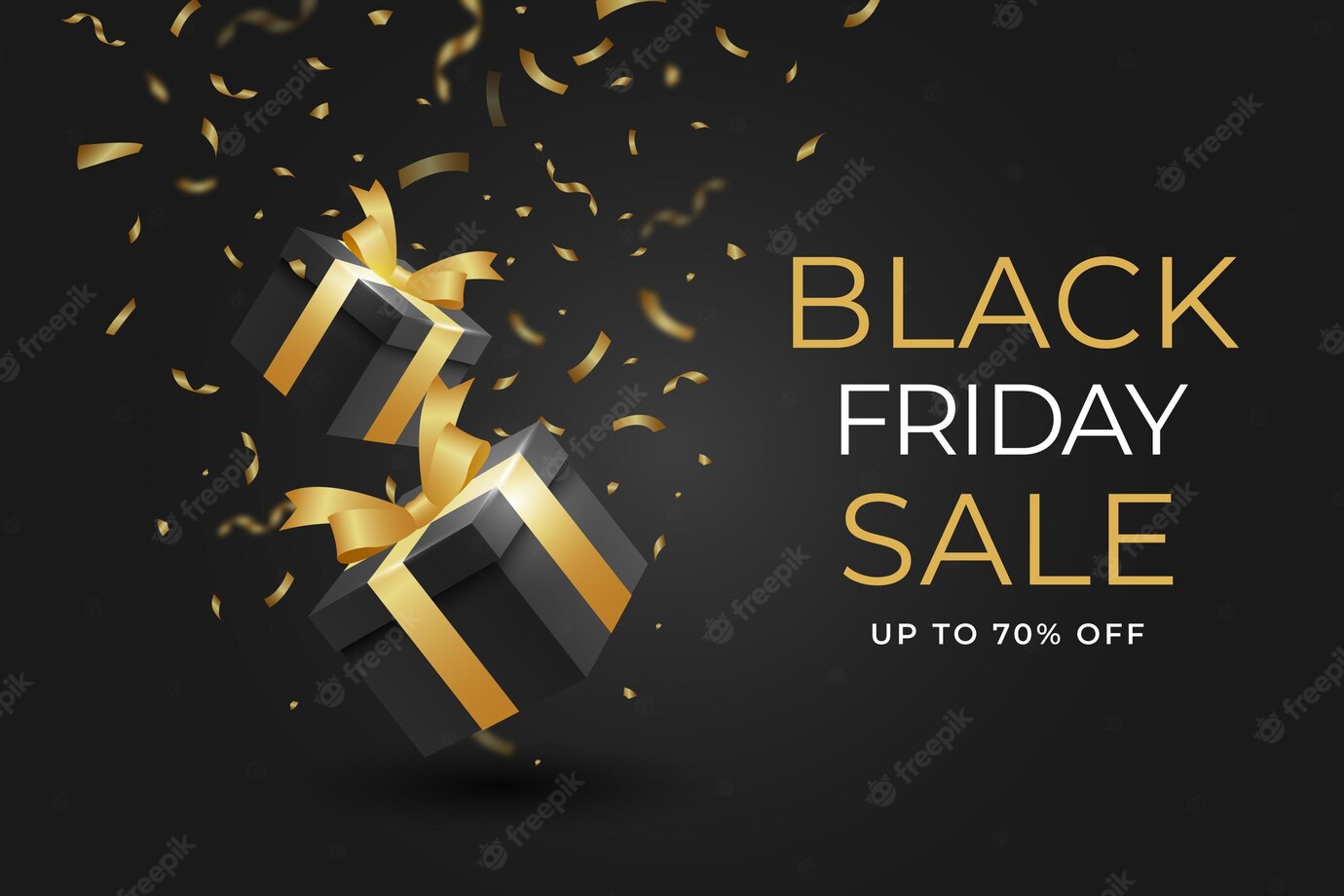 Realistic Black Friday Background 52683 74795