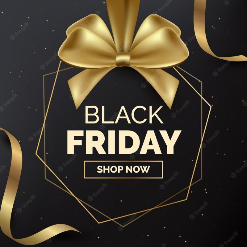 Realistic black Friday concept Free Vector