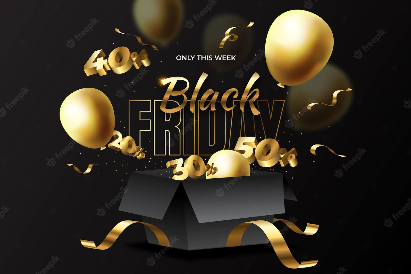 Realistic Black Friday Sale Background 52683 72782