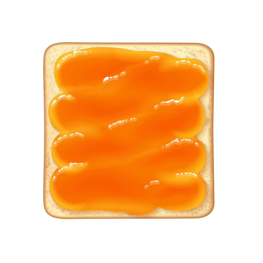 Realistic Breakfast Wheat Toast With Honey White Background Vector Illustration 1284 66300