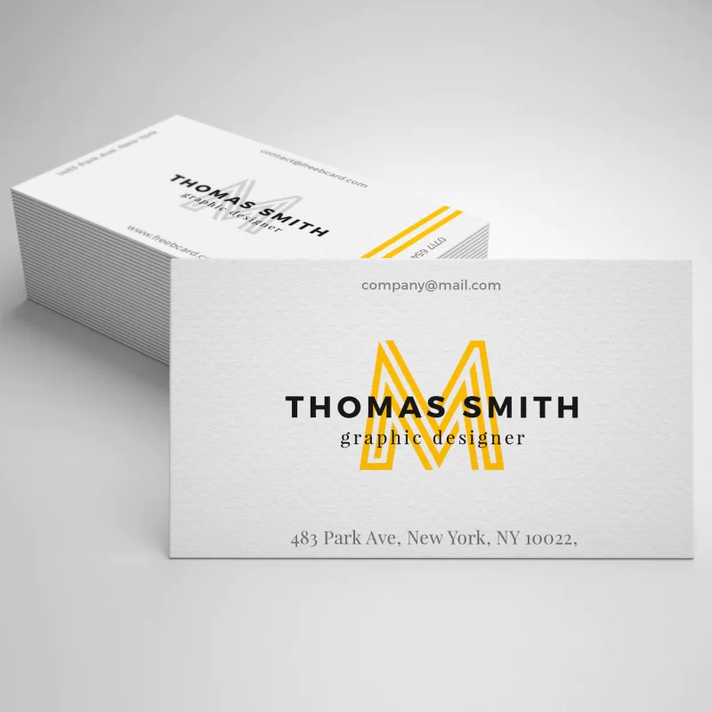 Realistic business card mockup Free Psd