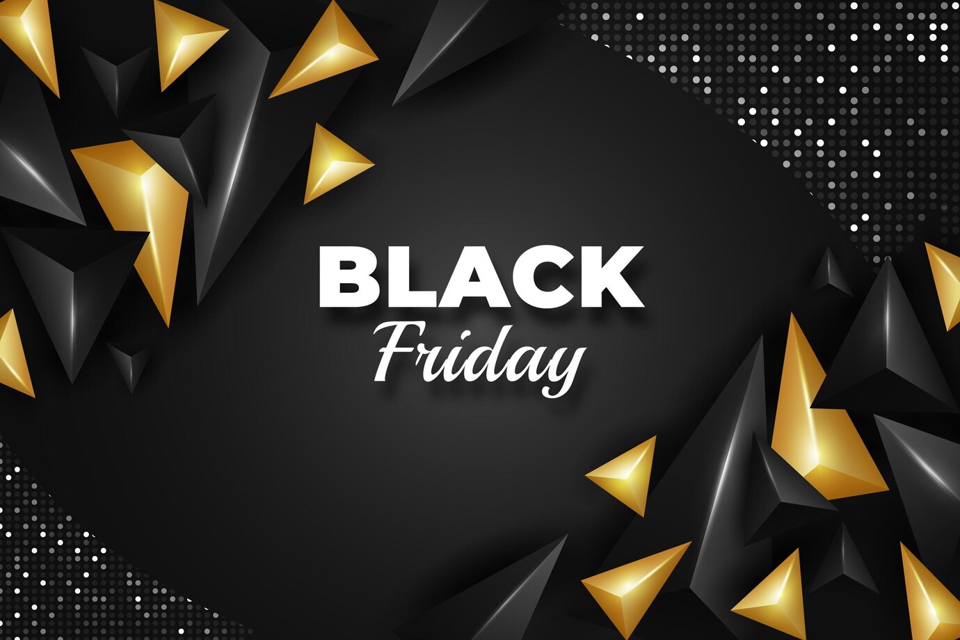 Realistic Polygonal Black Friday Background 23 2149131188