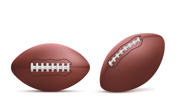 Realistic Rugby Balls Isolated Set 1441 3941