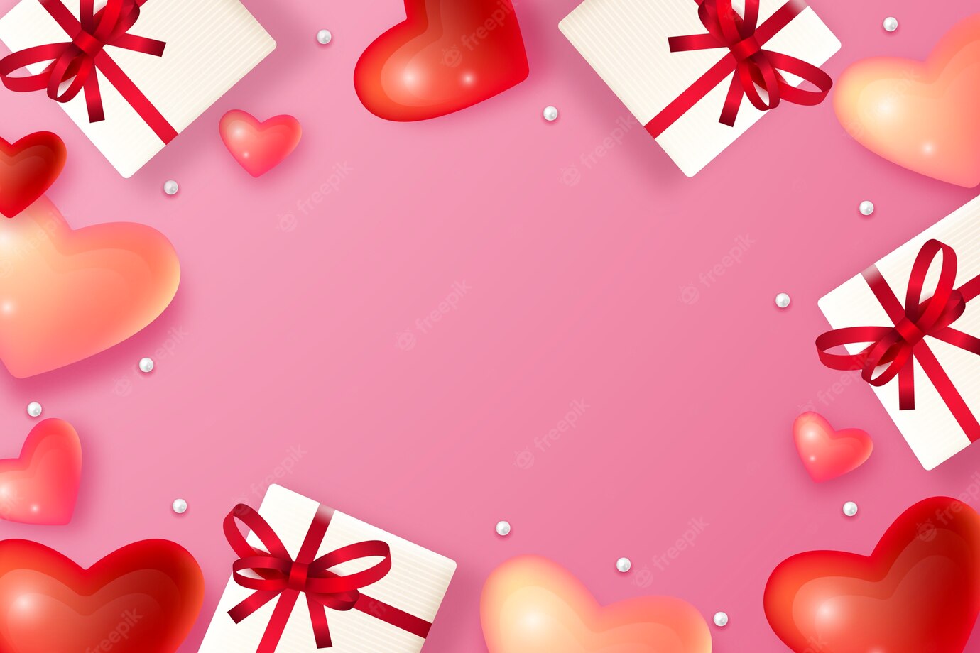 Realistic Valentine S Day Background 52683 79131