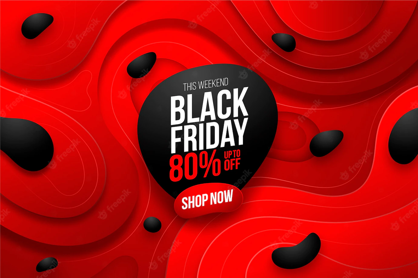 Realistic Wavy Black Friday Background 23 2149129471