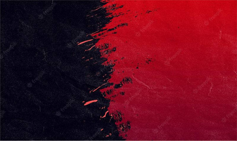 Red and black brush stroke banner background perfect for canva Free Photo