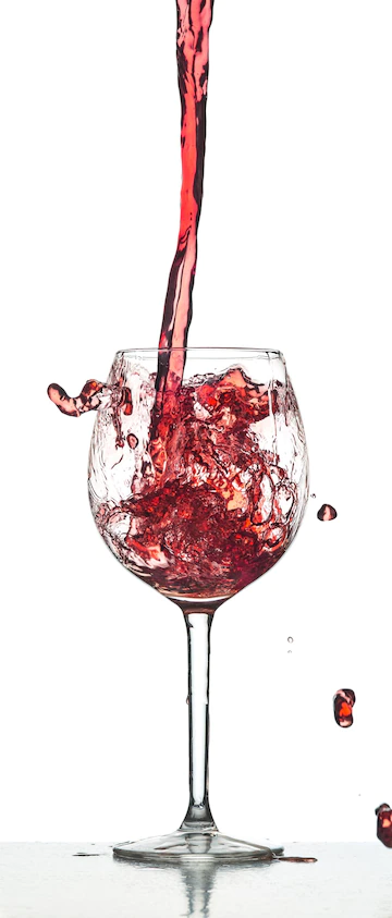 Red Wine Splash White Background Studio 155003 36468