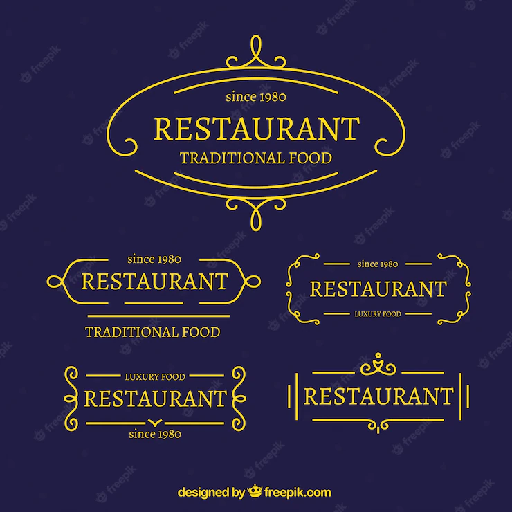 Restaurant Flat Logo Collection 23 2147530749