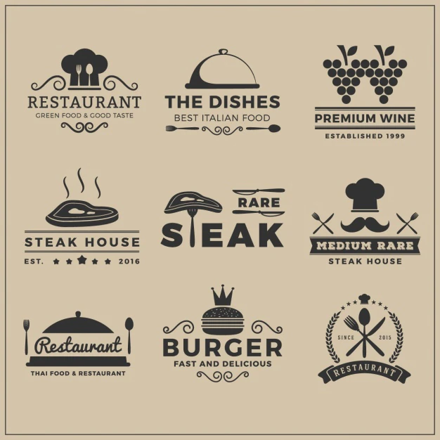 Restaurant Logo Templates Collection 1198 203