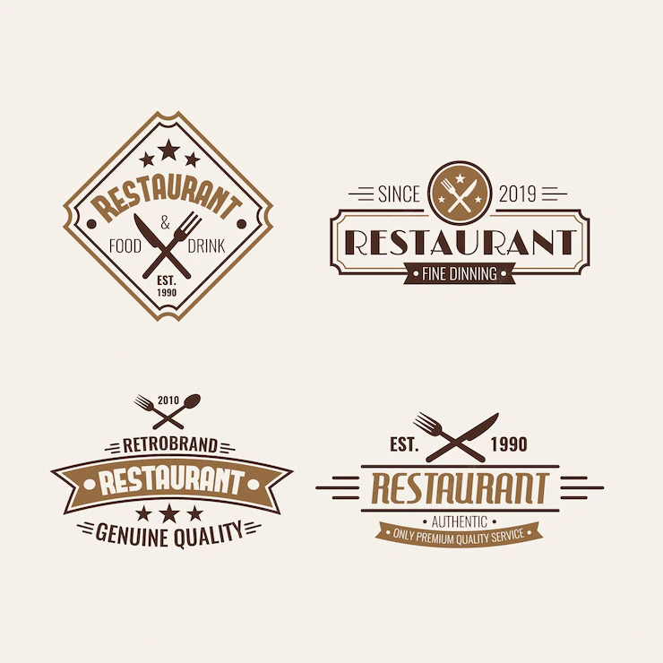 Restaurant Retro Logo Template Collection 23 2148369917