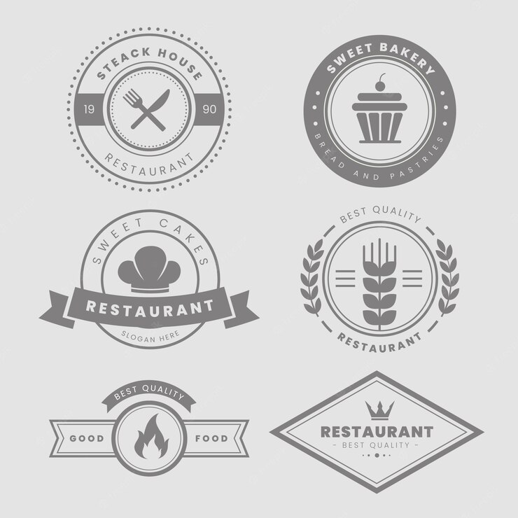 Restaurant Vintage Logo Set 23 2148376428