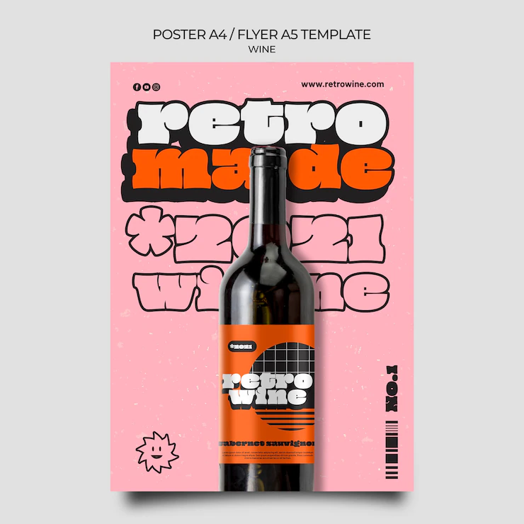 Retro Style Wine Poster Template 23 2149008253