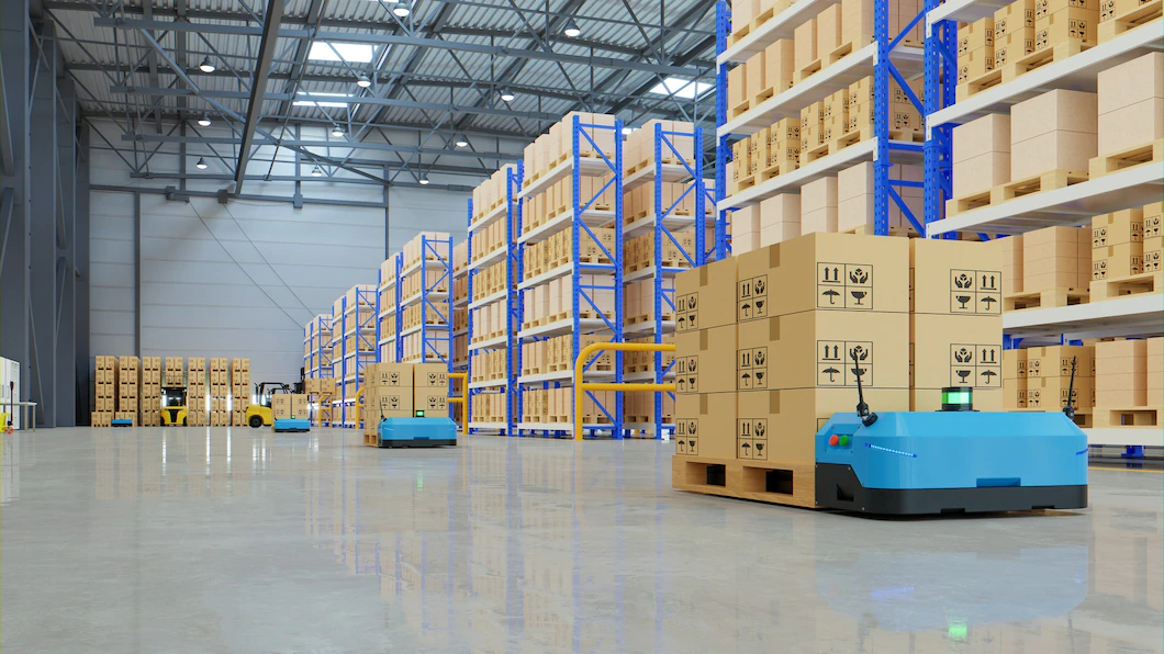 Robots Efficiently Sorting Hundreds Parcels Per Hour 3d Rendering 41470 3492