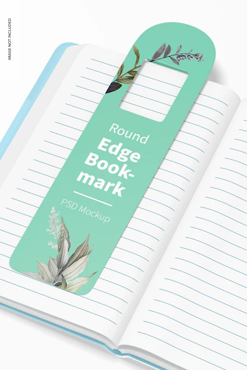 Round Edge Bookmark Page Mockup 1332 12025