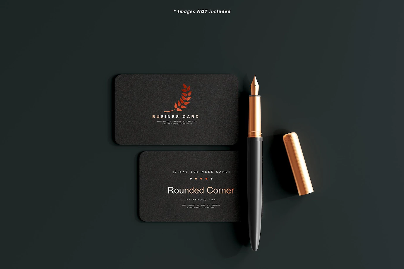 Rounded Corner Business Card Mockup Scene 358694 3676