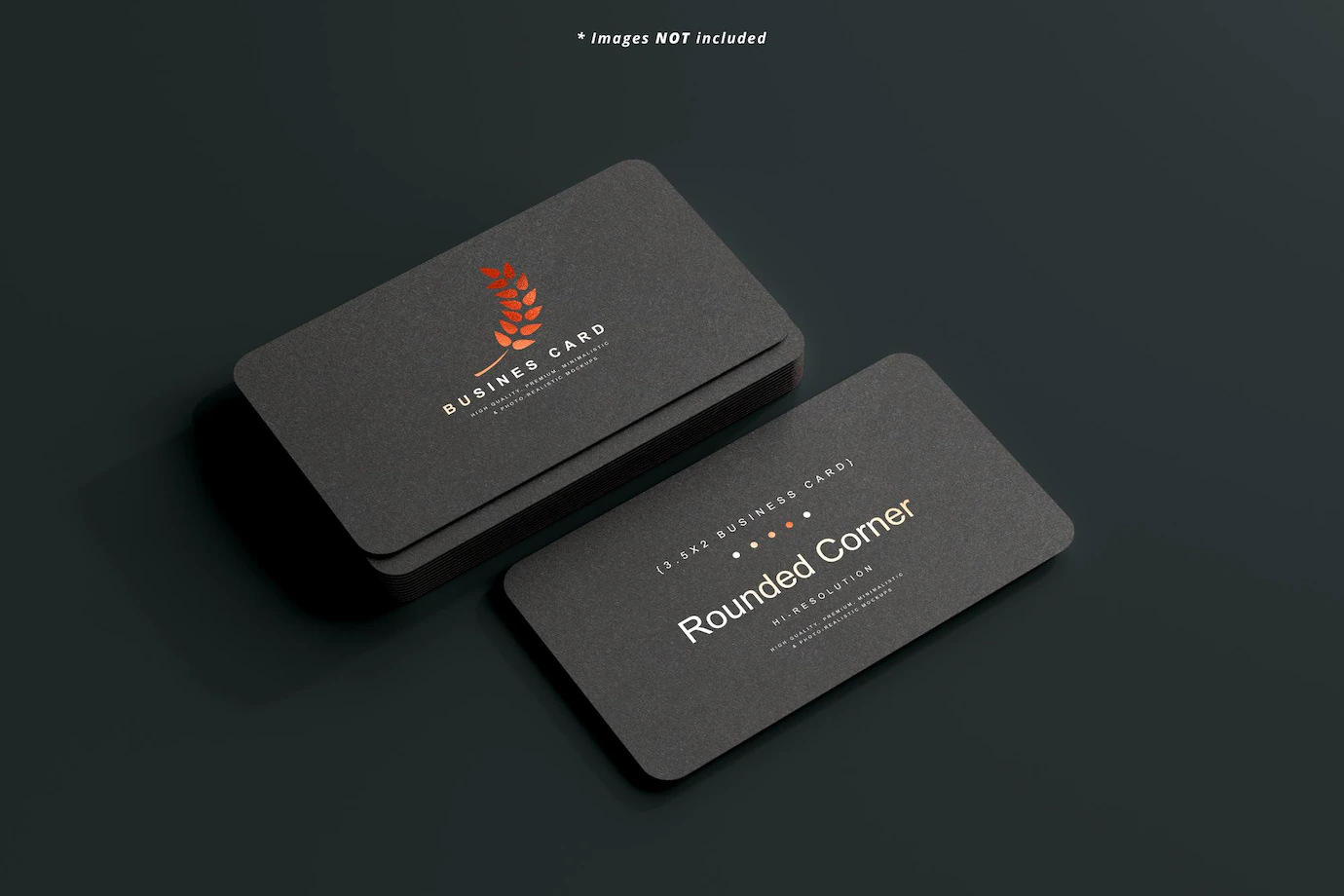 Rounded Corner Business Card Mockup Scene 358694 3680