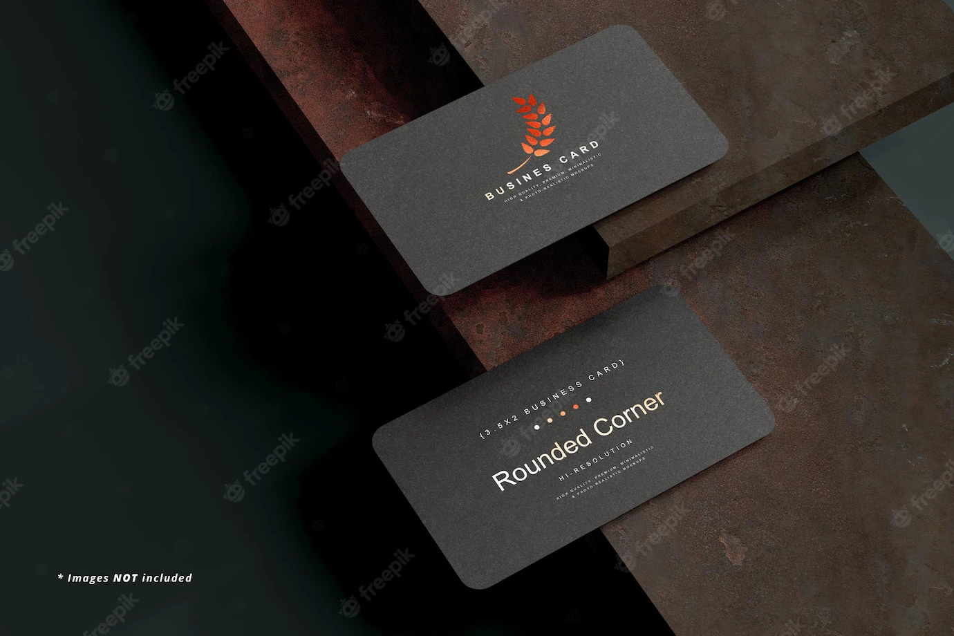 Rounded Corner Business Card Mockup Scene 358694 3689