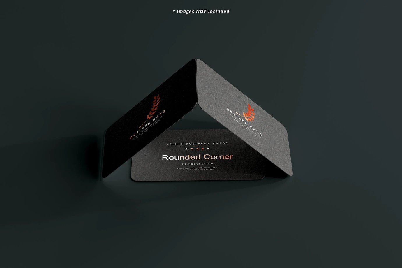 Rounded Corner Business Card Mockup Scene 358694 3698