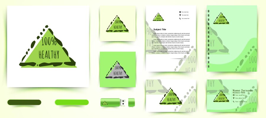 Set 100 Healthy Label Emblem Logo Designs Inspiration Isolated White Background 384344 1673