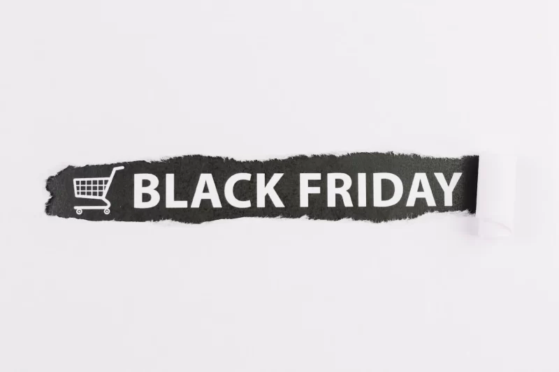 Sign with black Friday inscription Free Photo