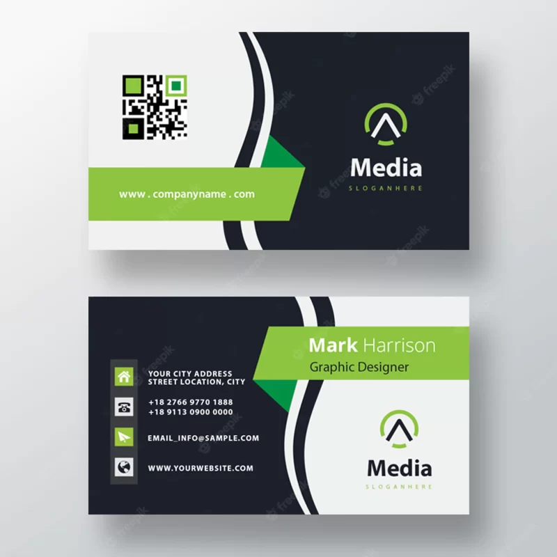 Simple psd business card template Free Psd